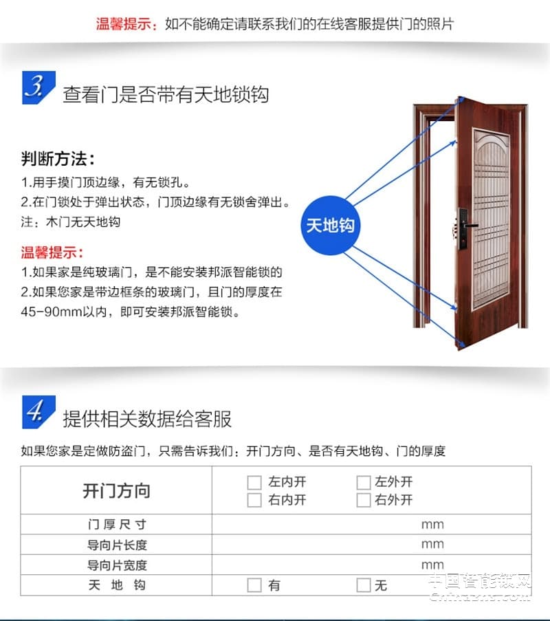 邦派智能指纹锁 电子锁密码锁刷卡锁 防盗门锁