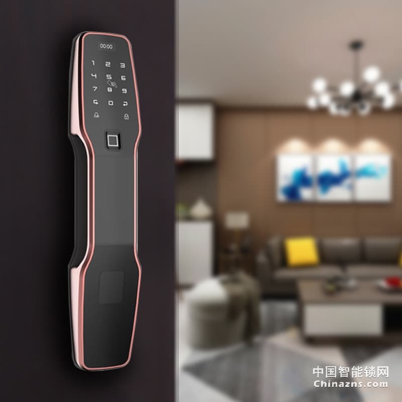 邦派全自动家用智能锁 指纹锁app微信密码锁