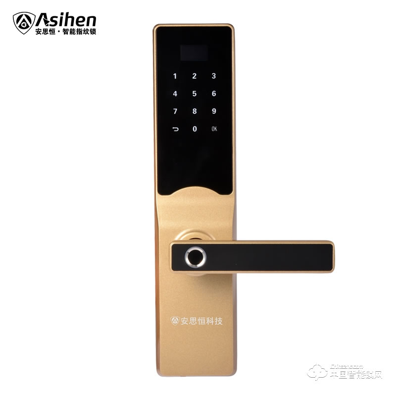 安思恒智能指纹锁家用防盗门锁 电子锁指纹密码锁