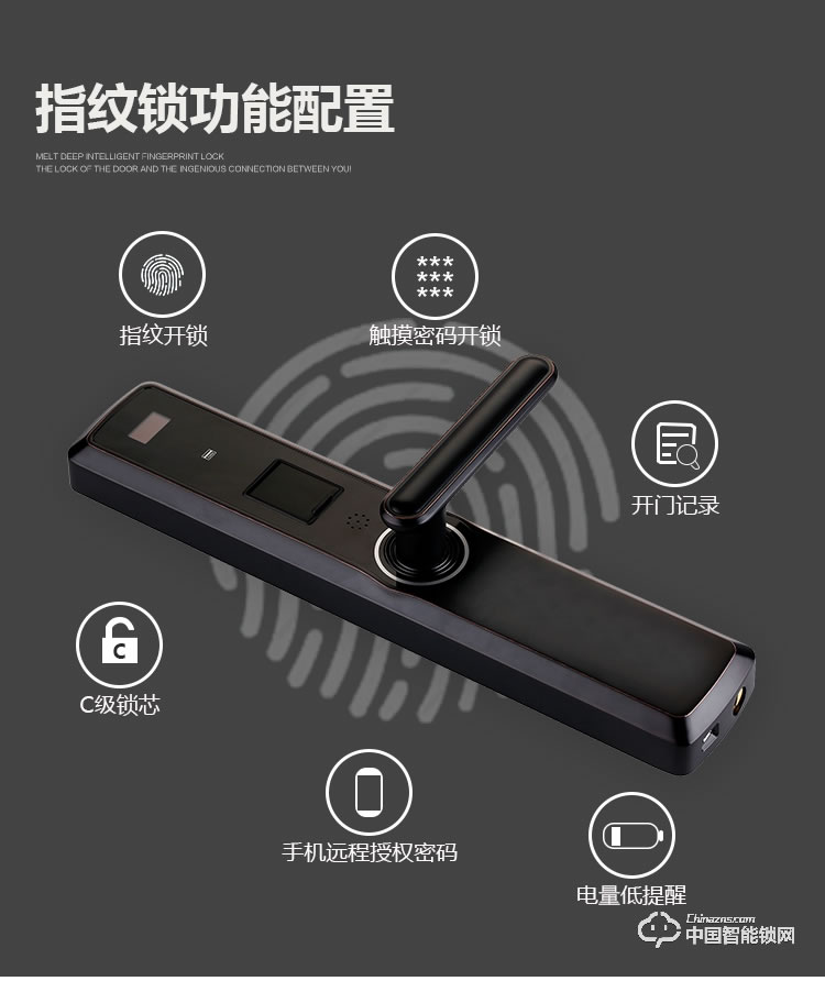 梵格尔智能门锁 家用防盗门指纹锁电子密码刷卡锁