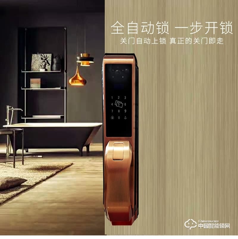 安尔发智能锁 家用推拉式指纹密码锁A800