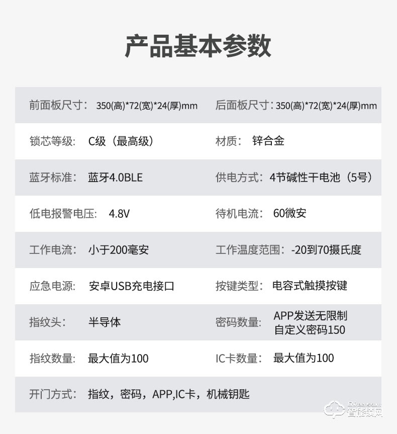 宅邦智能锁 3pro家用指纹密码磁卡锁