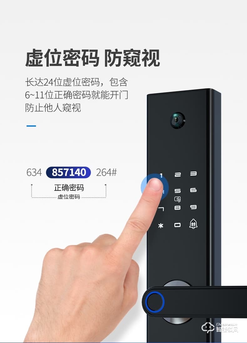巴奈特智能锁 K2可视猫眼带监控锁