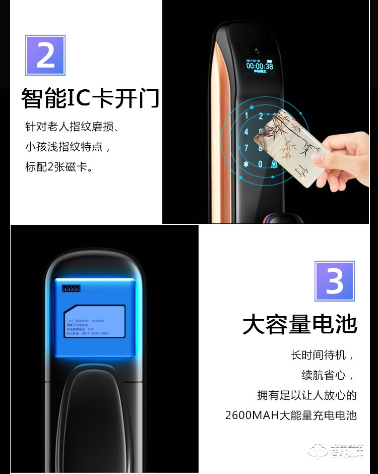 巴奈特智能锁 S600可视猫眼全自动智能锁